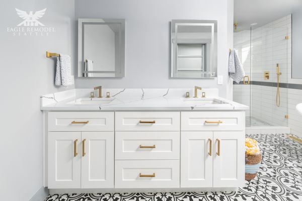 Bathroom Remodel #2 - We have over 10 years experience in kitchen and bathroom remodeling services.Our focus has always been on offering the best quality services at the most affordable price in the area. Our main expertise is countertops and tiling and our craftsman are highly skilled with fabrication and installation of granite and quartz materials. Our experts can help make your home the dream you've always wanted it to be.