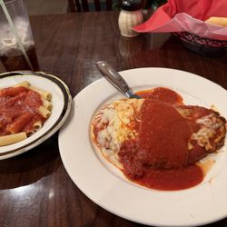 Michael Angelo's Restaurant & Brick Oven Pizza - Chicken Parmigiana w/ side of pasta