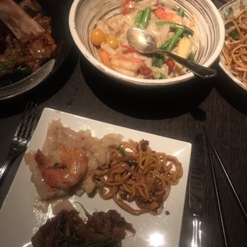 Buddakan - Sizzling short rib, shrimp & lobster chow fun, and minced pork lo mein. - Chinese Near Me - New York, New York Buddakan - Sizzling short rib, shrimp & lobster chow fun, and minced pork lo mein. - Chinese Near Me - New York, New York