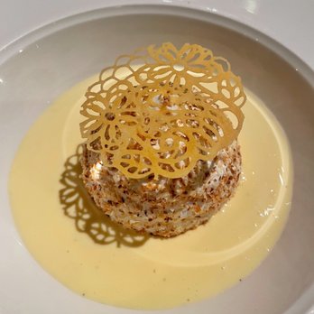 JAN - Dessert - meringue with pineapple, toasted coconut, sago pudding, and creme anglaise (@davideatsdc) - Modern European Near Me - Nice, 06