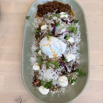 Cadejo Coffee - The chilaquiles with chorizo - Coffee & Tea Near Me - Portland, Oregon
