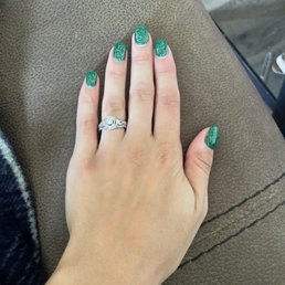 This is my nails a week after getting them filled in and gel polish. This is my nails a week after getting them filled in and gel polish.