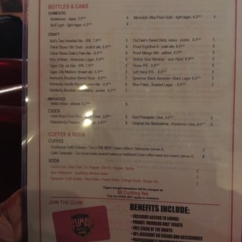 Fuma Cigar Social - The drink menu - Lounges Near Me - Tallahassee, Florida Fuma Cigar Social - The drink menu - Lounges Near Me - Tallahassee, Florida