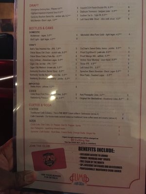 Menu photo 2 Fuma Cigar Social Tallahassee, FL Menu photo 2 Fuma Cigar Social Tallahassee, FL