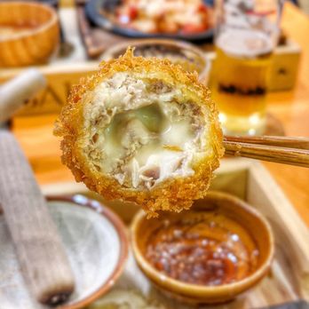 Saku - Cheese Menchi - Japanese Near Me - Vancouver, British Columbia Saku - Cheese Menchi - Japanese Near Me - Vancouver, British Columbia