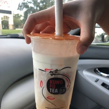 Kung Fu Tea - Peach black tea - Bubble Tea Near Me - Petersburg, Florida