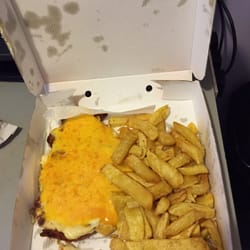 Acklam Fish Bar - Small Parmo and chips