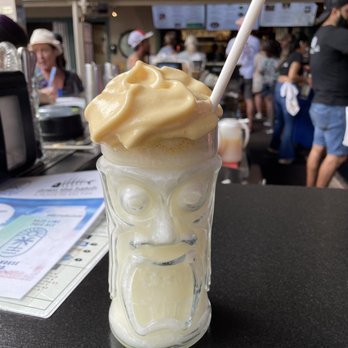 Down the Hatch Maui - Pina Colada with a treat - Seafood Near Me - Lahaina, Hawaii