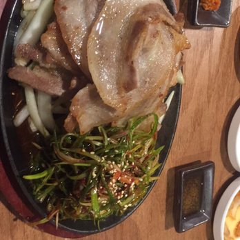 Zzizim - Thin pork belly with sides - Korean Near Me - Carrollton, Texas