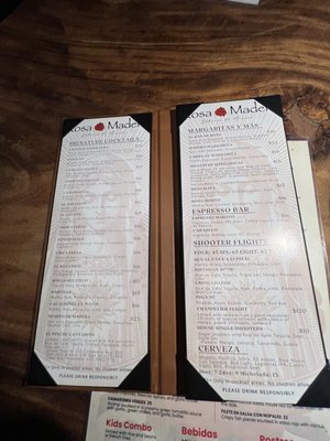 Menu photo 3 Rosa Madera Sacramento, CA