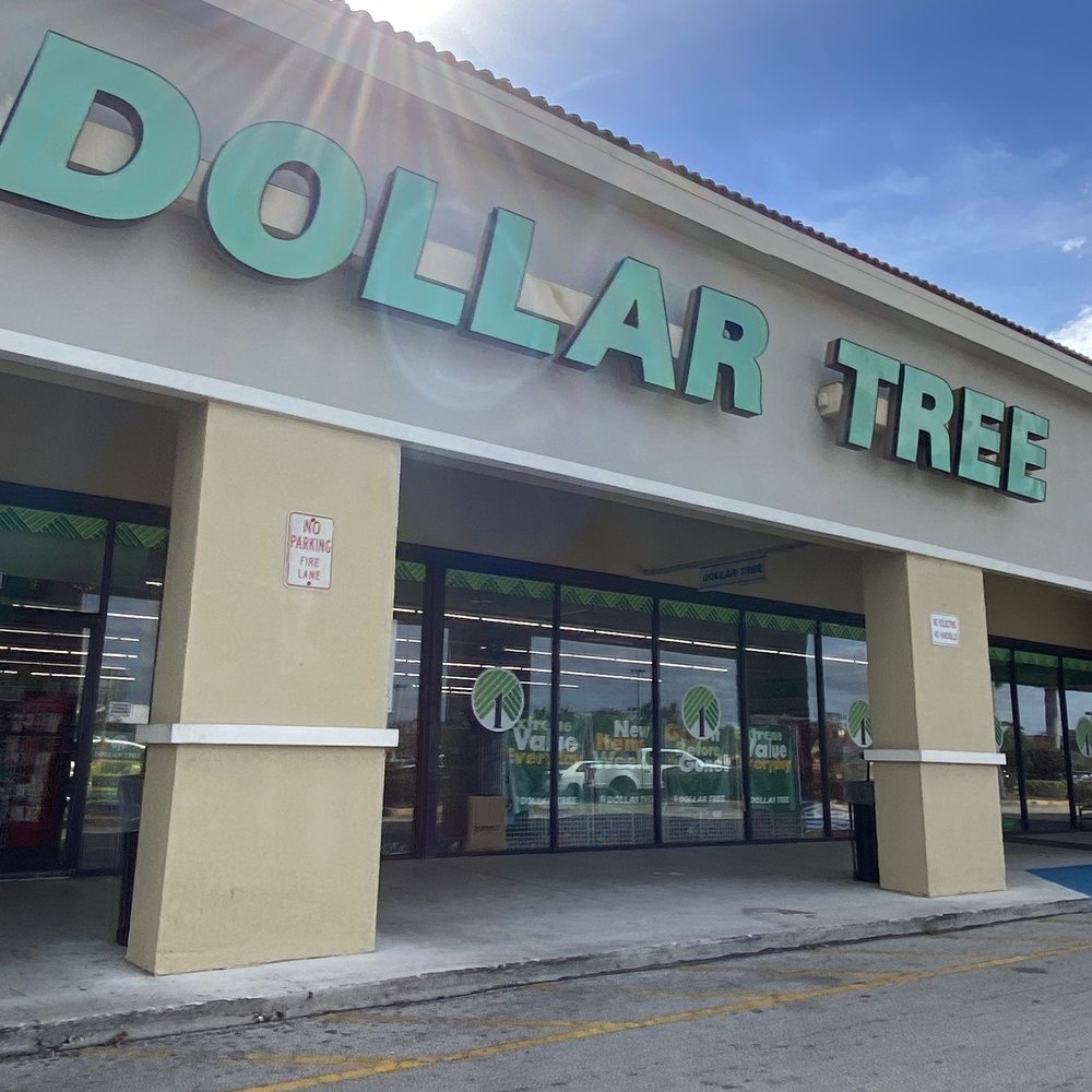 Dollar Tree - Storefront - Discount Store Near Me - Margate, Florida