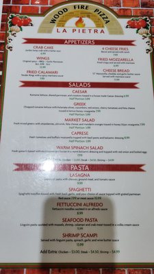 Menu photo 2 La Pietra Woodfired Pizza Cooper, TX