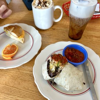 Monument view Coffee shop - Redlands Canyon Burrito, Colorado Bagel, S'mores Mocha, Maple Cold Brew - Coffee & Tea Near Me - Grand Junction, Colorado