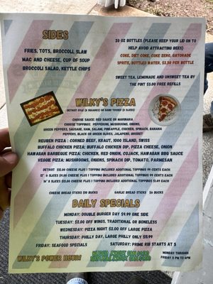 Menu photo 2 Wilky's On The Water Marietta, OH Menu photo 2 Wilky's On The Water Marietta, OH