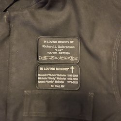 I put both these on my Carhartt Jacket with little or no effort and then adhered well onto the fabric.