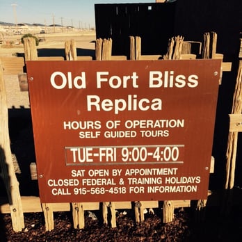 Old Fort Bliss Replica - Hours - Landmarks & Historical Buildings Near Me - Fort Bliss, Texas