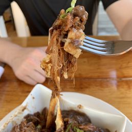 Poutine with pulled pork Poutine with pulled pork