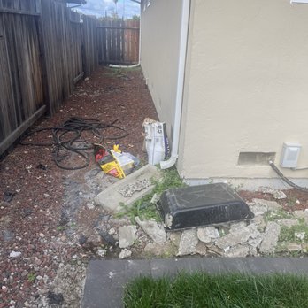 Blackstone Landscape and Design - Trash that was left here for months - Landscaping Near Me