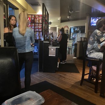 Moonshine 152 - Interior of Restaurant, hostess stand - New American Near Me - Boston, Massachusetts
