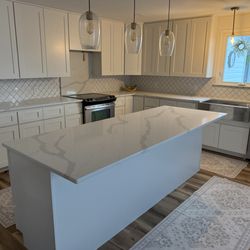 Johnson Granite - We are still in progress, I will post more pics when it is completely finished I shed!