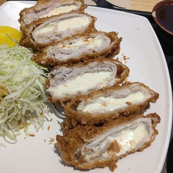 Kisoya - Close up of the cheese donkatsu. - Japanese Near Me - Suwanee, Georgia
