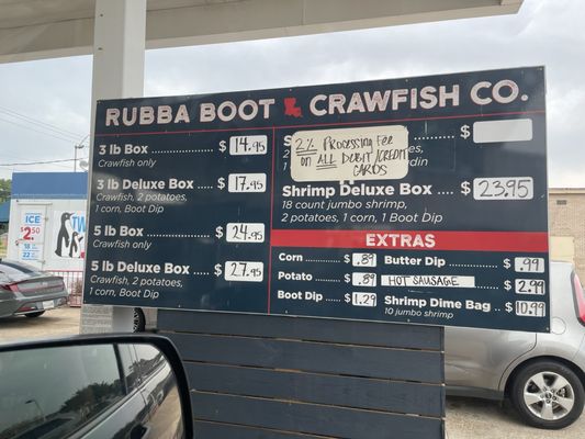 Menu photo 1 Rubba Boot Crawfish Shreveport, LA