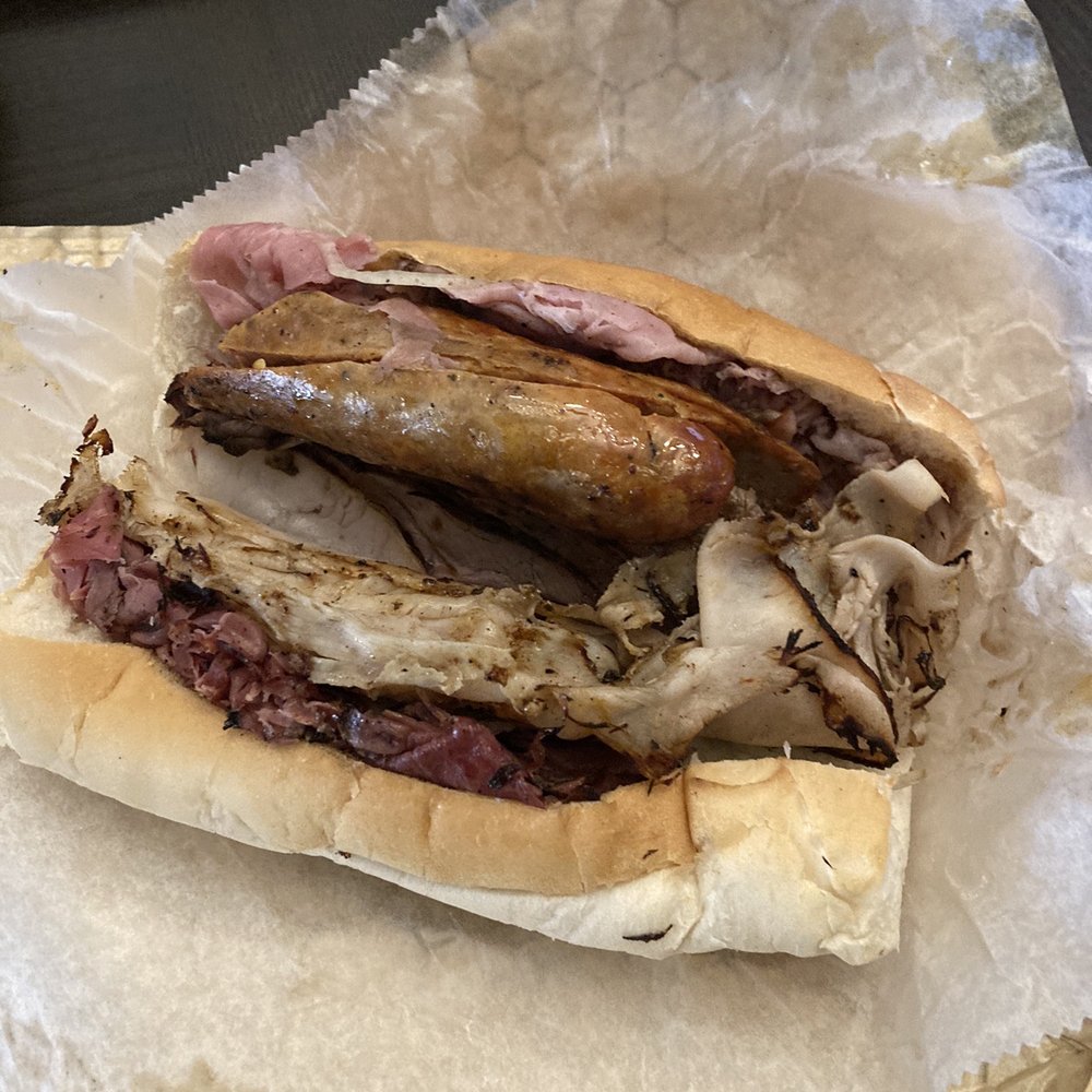 Chaps Pit Beef - The big John sandwich - Barbeque Near Me - Baltimore, Maryland