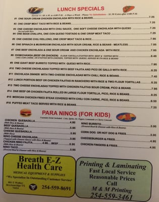 Menu photo 3 Los Cazadores Mexican Grill Albany, TX Menu photo 3 Los Cazadores Mexican Grill Albany, TX