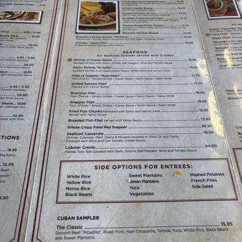 La Carreta - Menu - Cuban Near Me - Miami, Florida