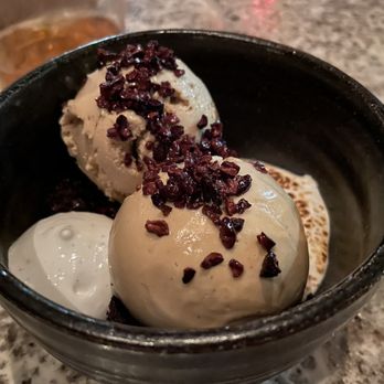 Nura - Cardamom ice cream Sunchoke sundae - New American Near Me - Brooklyn, New York Nura - Cardamom ice cream Sunchoke sundae - New American Near Me - Brooklyn, New York