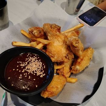 Dae Bak - Fried chicken with sauce on the side. - Korean Near Me - Santa Clara, California Dae Bak - Fried chicken with sauce on the side. - Korean Near Me - Santa Clara, California