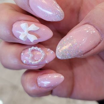 Nail Zone - 2*25*24 - My right hand.. glitter was overdone on my right thumb, too much powder fill on my 1st finger & pinky ( it's plumpy looking ) - Nail Salons Near Me - Roseville, California Nail Zone - 2*25*24 - My right hand.. glitter was overdone on my right thumb, too much powder fill on my 1st finger & pinky ( it's plumpy looking ) - Nail Salons Near Me - Roseville, California