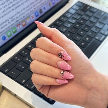 The Boujee Nails - GelX with design for Valentines day - Nail Salons Near Me - Fullerton, California The Boujee Nails - GelX with design for Valentines day - Nail Salons Near Me - Fullerton, California