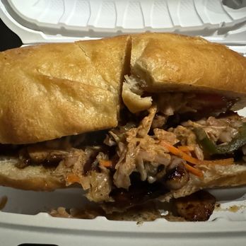 Satchmo's - The Sliced Chicken Poboy was delicious! - Cajun/Creole Near Me - Flagstaff, Arizona