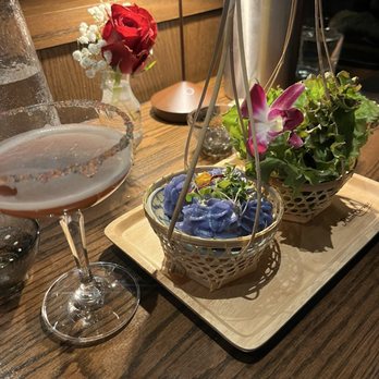 Room Service - The dumplings and the drink special... amazing! - Japanese Near Me - Milwaukee, Wisconsin