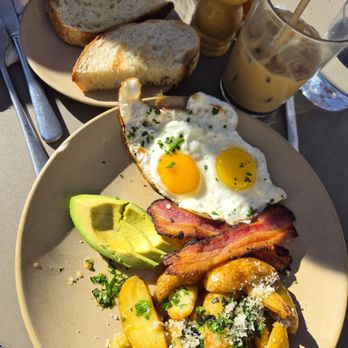 TBB 122 - TBB Breakfast with a side of grilled TBB Sourdough - Breakfast & Brunch Near Me - Alpharetta, Georgia