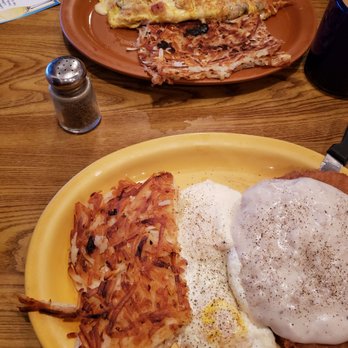 The Place - 8oz chicken fried steak, over easy eggs and crispy hashbrowns. - Breakfast & Brunch Near Me - Glendale, Arizona The Place - 8oz chicken fried steak, over easy eggs and crispy hashbrowns. - Breakfast & Brunch Near Me - Glendale, Arizona