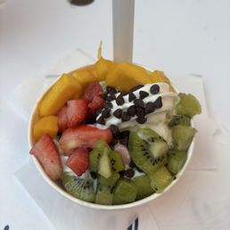 Wild berry and Banana Frozen topped