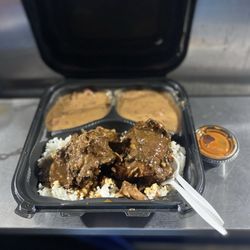 Happy Cajun - Smothered Ox Tail with Red Beans and Rice...amazing!!