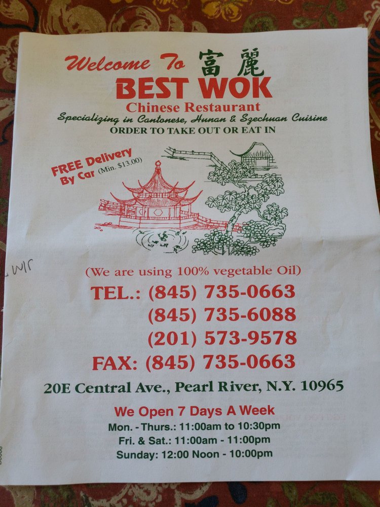 BEST WOK 14 Reviews Chinese 20 E Central Ave, Pearl River, NY