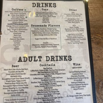 Craft Coffee House - Drink menu - Coffee & Tea Near Me - Pendleton, New York