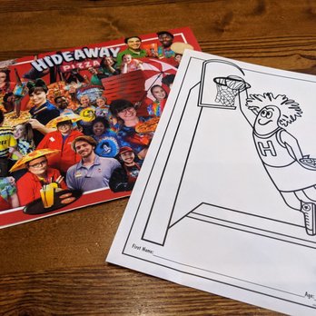 Hideaway Pizza - Child's menu and color sheet - Pizza Near Me - Owasso, Oklahoma Hideaway Pizza - Child's menu and color sheet - Pizza Near Me - Owasso, Oklahoma