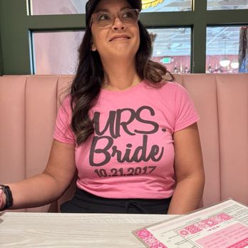 Quiero Brunch - She decided to wear her bride Tee! Look  it still fit - Mexican Near Me - Temecula, California