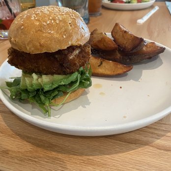 Elm & Good - Red fish sandwich - New American Near Me - Dallas, Texas Elm & Good - Red fish sandwich - New American Near Me - Dallas, Texas