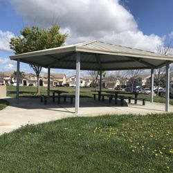 Richard Hastie Park - Shaded table area by play structures