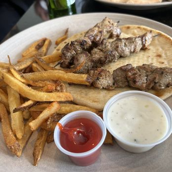Zorba's Cafe - souvlaki plate - Desserts Near Me - Washington, DC, District of Columbia
