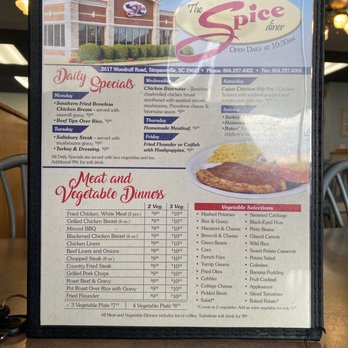 The Spice Diner - Menu - Diners Near Me - Simpsonville, South Carolina The Spice Diner - Menu - Diners Near Me - Simpsonville, South Carolina