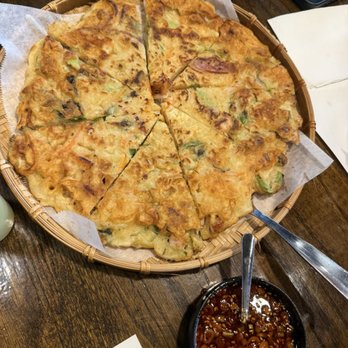 K Tang - Seafood pancake - Korean Near Me - Houston, Texas K Tang - Seafood pancake - Korean Near Me - Houston, Texas