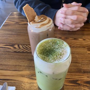 Neighbors - Matcha Latte and S'mores latte - Breakfast & Brunch Near Me - Las Vegas, Nevada