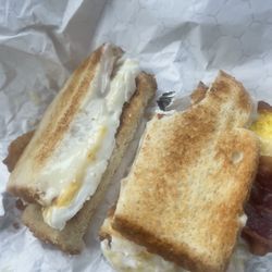 Jems Deli & Catering - Egg bacon and cheese sandwich.